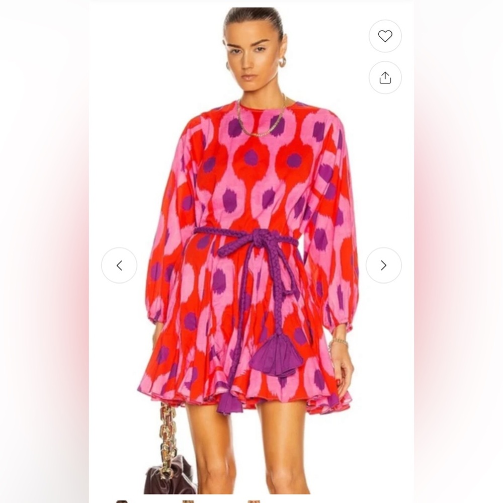 Rhode Ella Belted Floral Cotton Poplin Dress